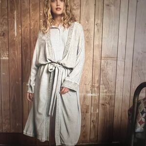 The Great Sweatshirt Robe in Heather Grey Size 0/1 XS/S